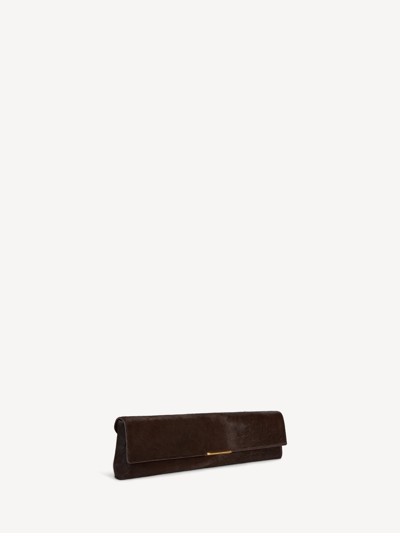 LONG CLUTCH bag in pony-effect leather