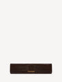 LONG CLUTCH bag in pony-effect leather