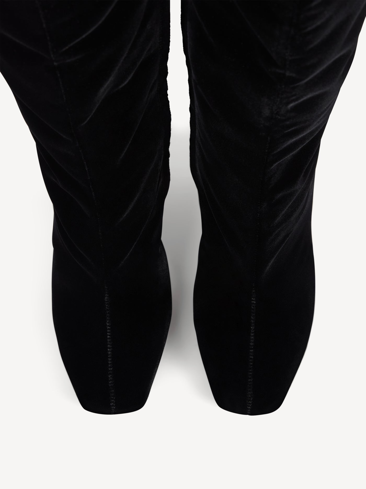 Botas Wedge de terciopelo