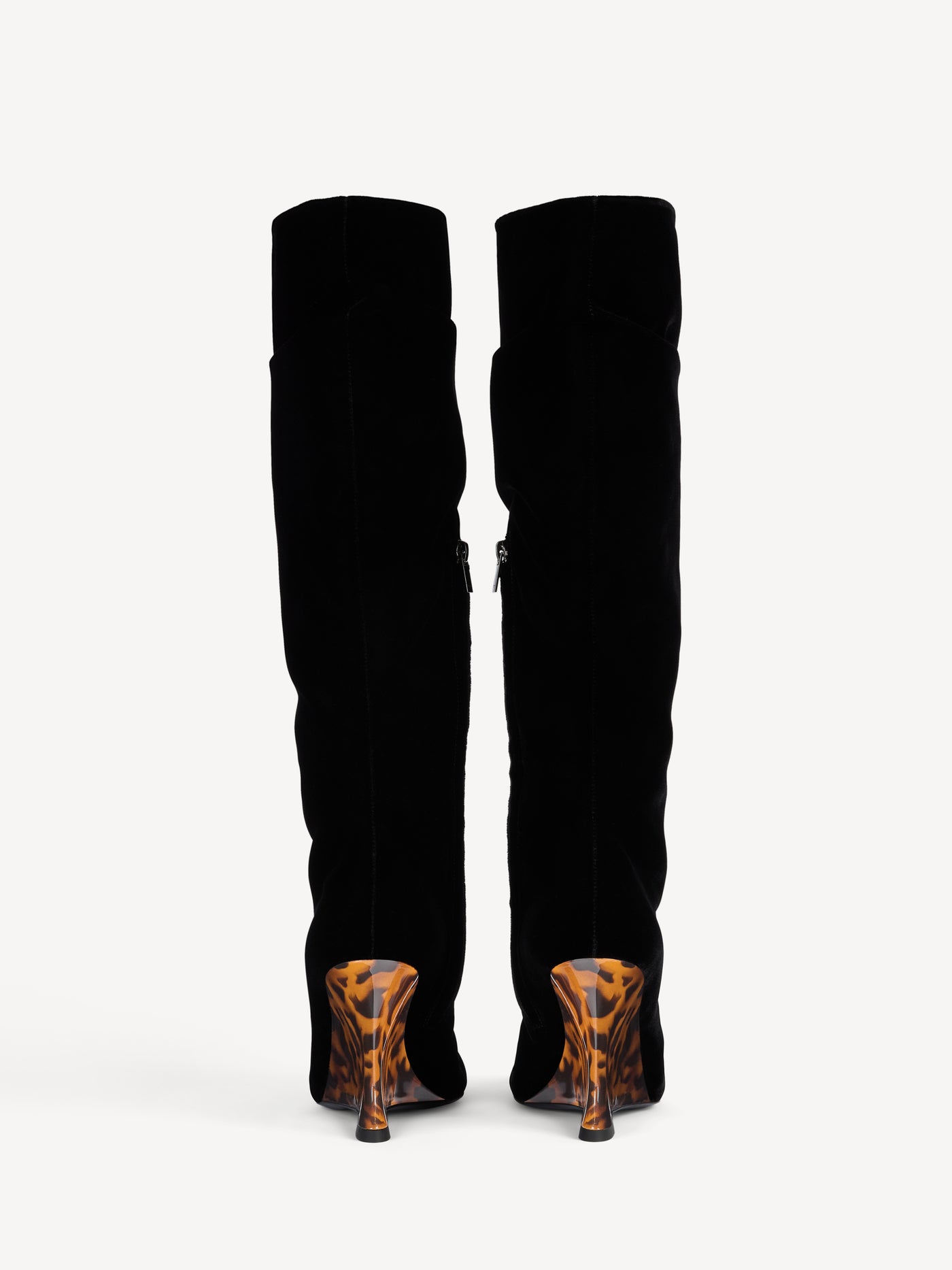 Botas Wedge de terciopelo