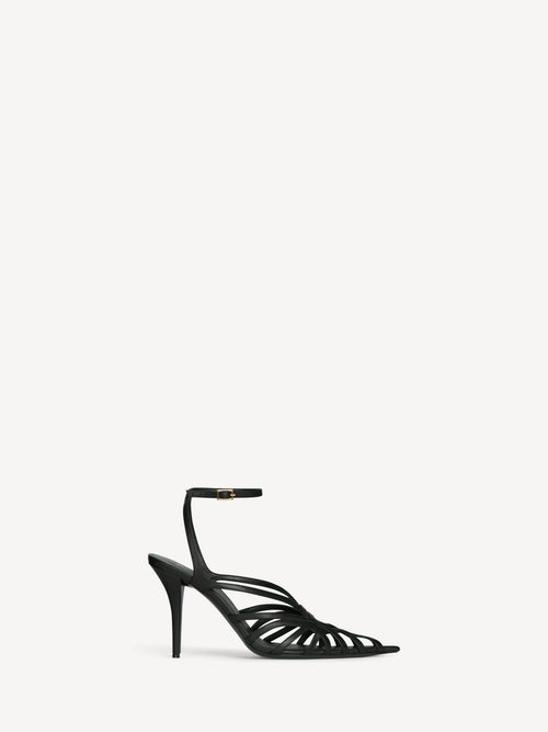 Sandali Cage in pelle liscia