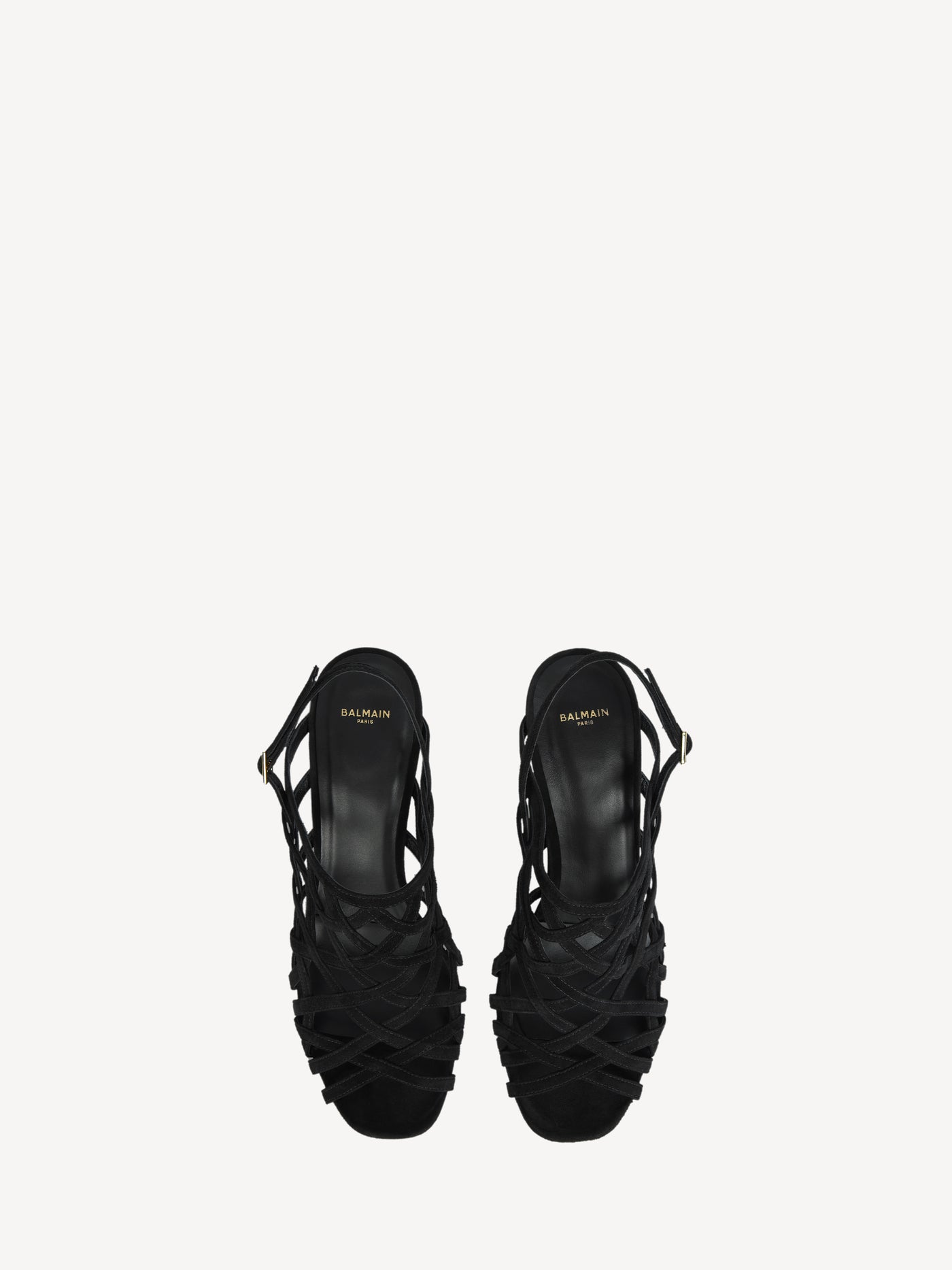 Sandalen Wedge Cage aus Wildleder