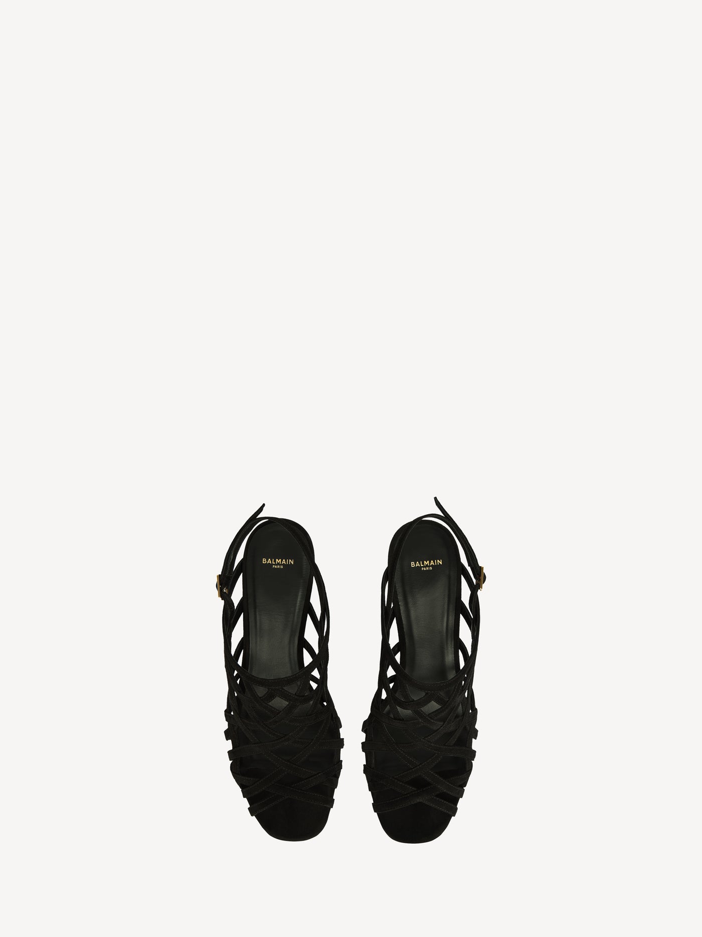 Wedge Cage sandals in suede