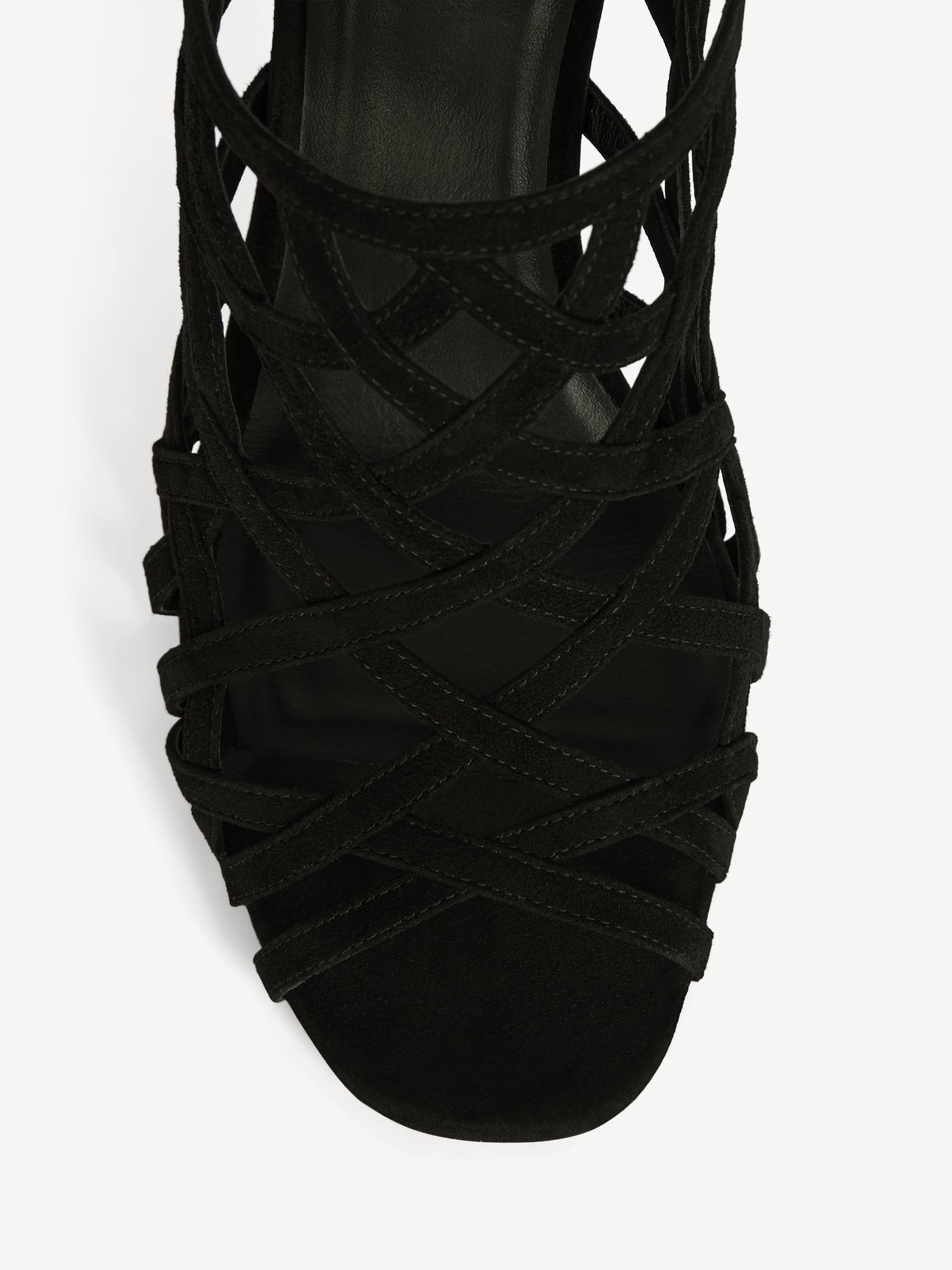 Wedge Cage sandals in suede