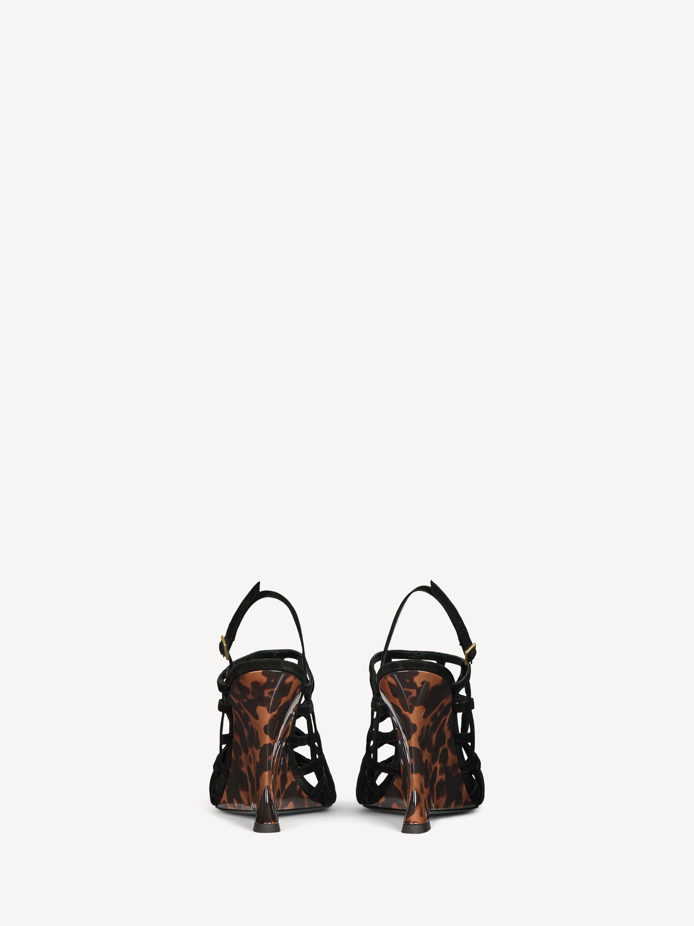 Wedge Cage sandals in suede