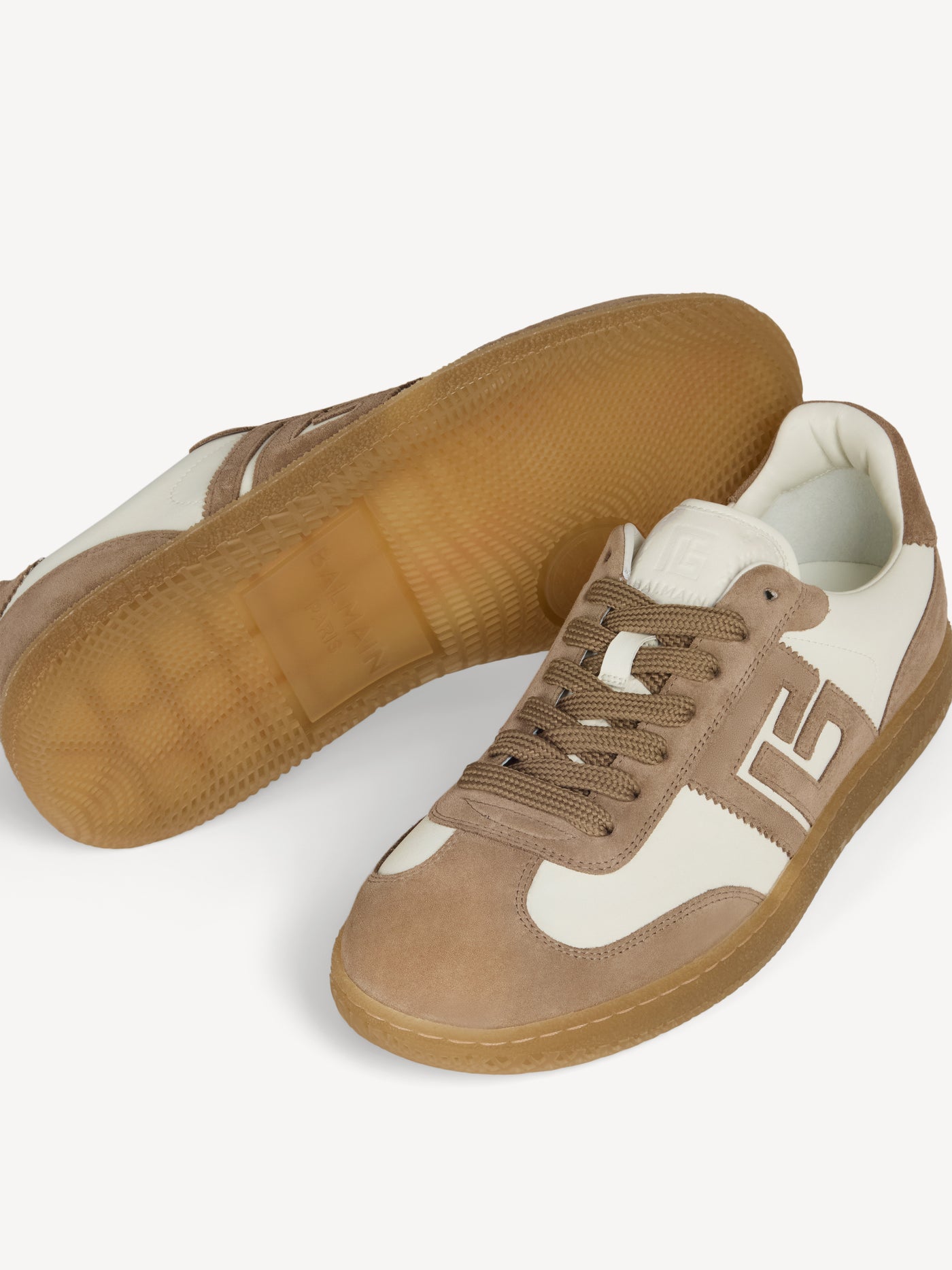 Zapatillas Balmain Swan de piel lisa y ante