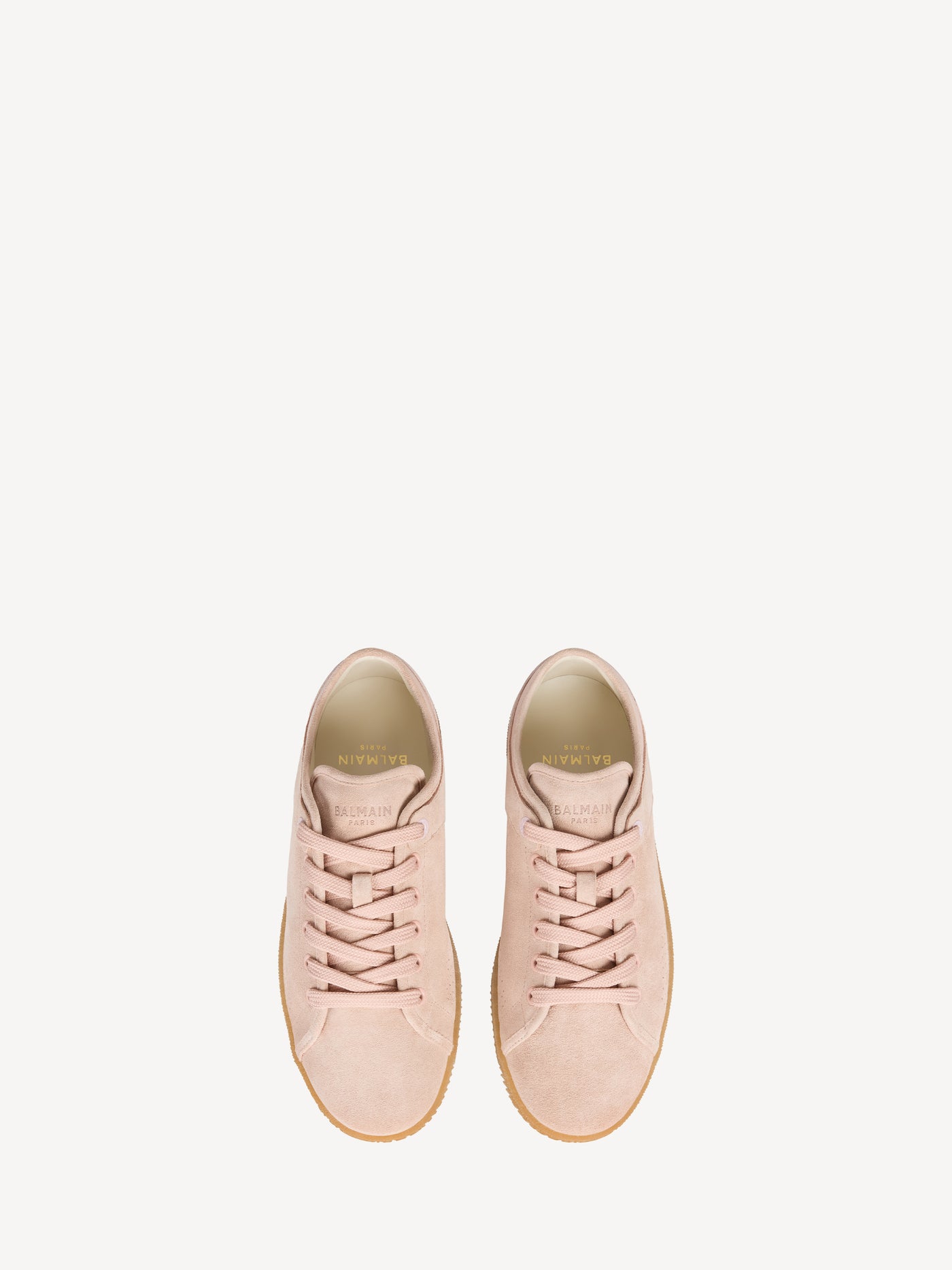 Zapatillas de tenis Balmain Swan de ante y piel lisa