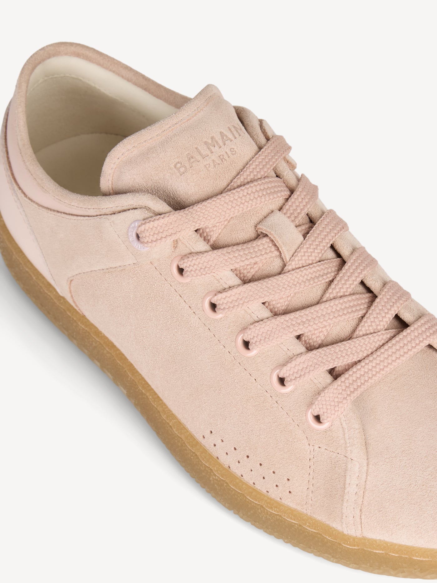 Zapatillas de tenis Balmain Swan de ante y piel lisa