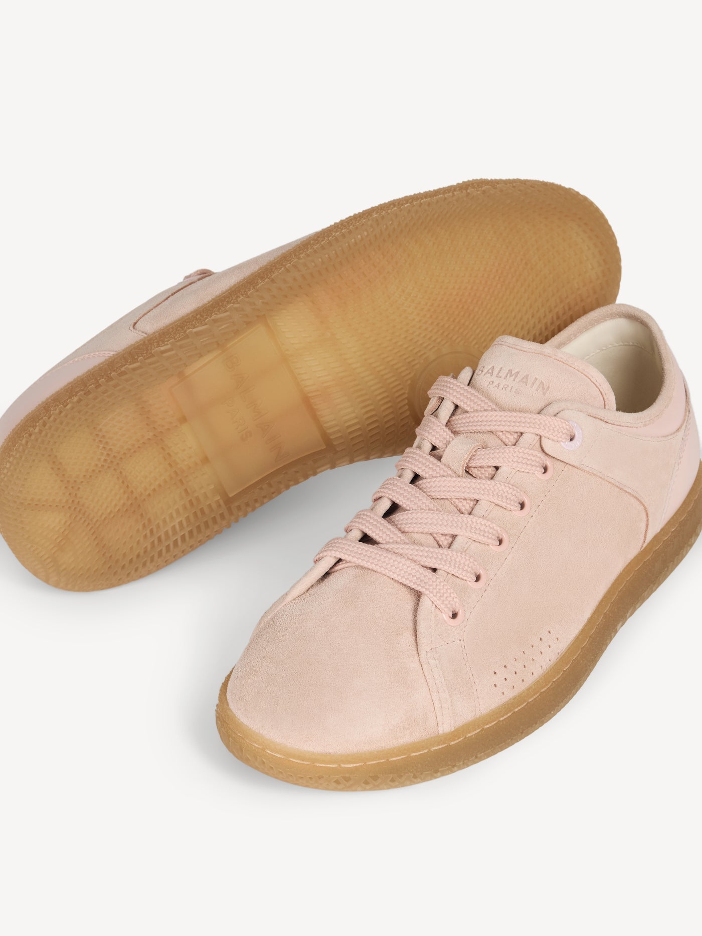 Zapatillas de tenis Balmain Swan de ante y piel lisa