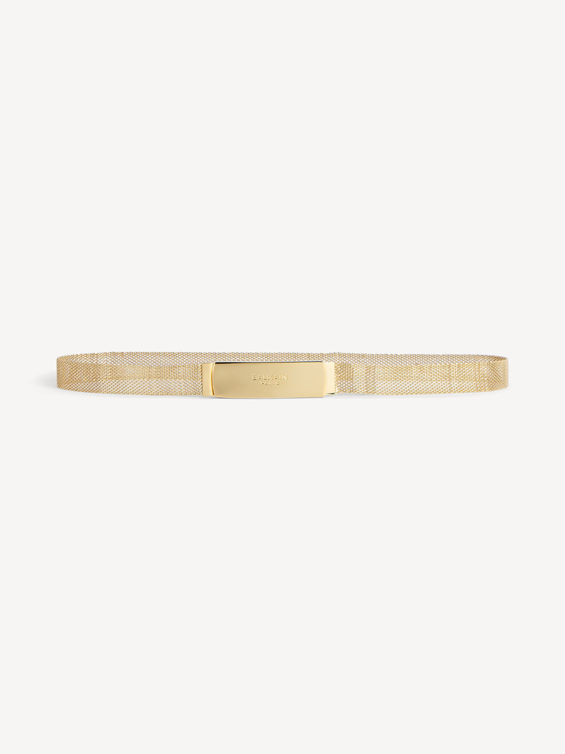 Ceinture Balmain en laiton tressé