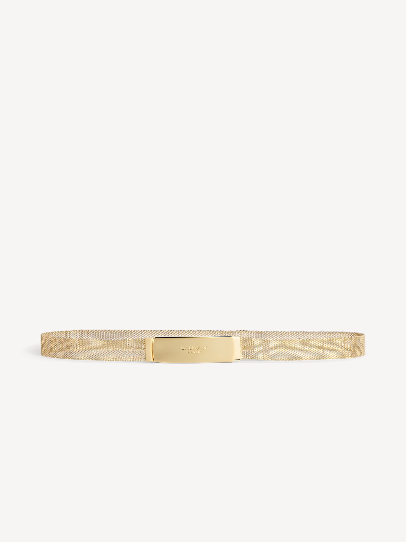Balmain braided brass belt
