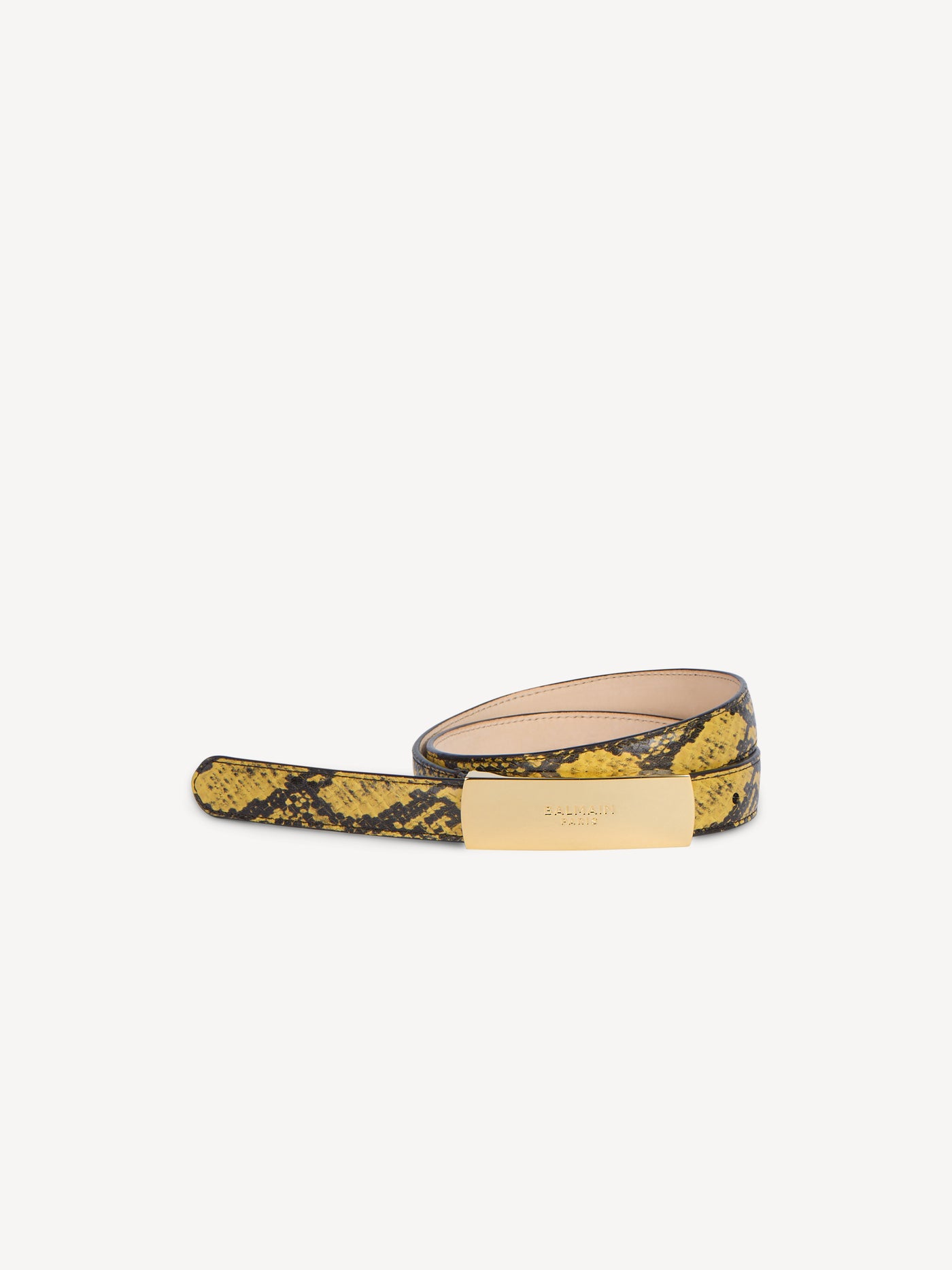Gürtel Balmain aus Leder in Pythonoptik