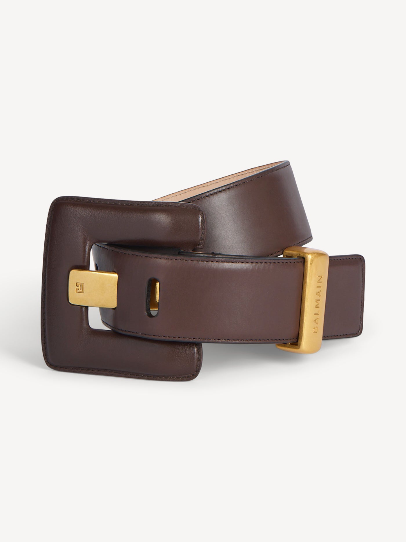 Cintura Anthem grande in pelle liscia