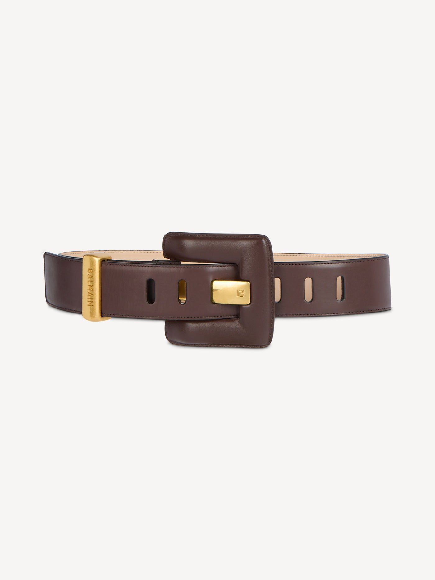 Cintura Anthem grande in pelle liscia
