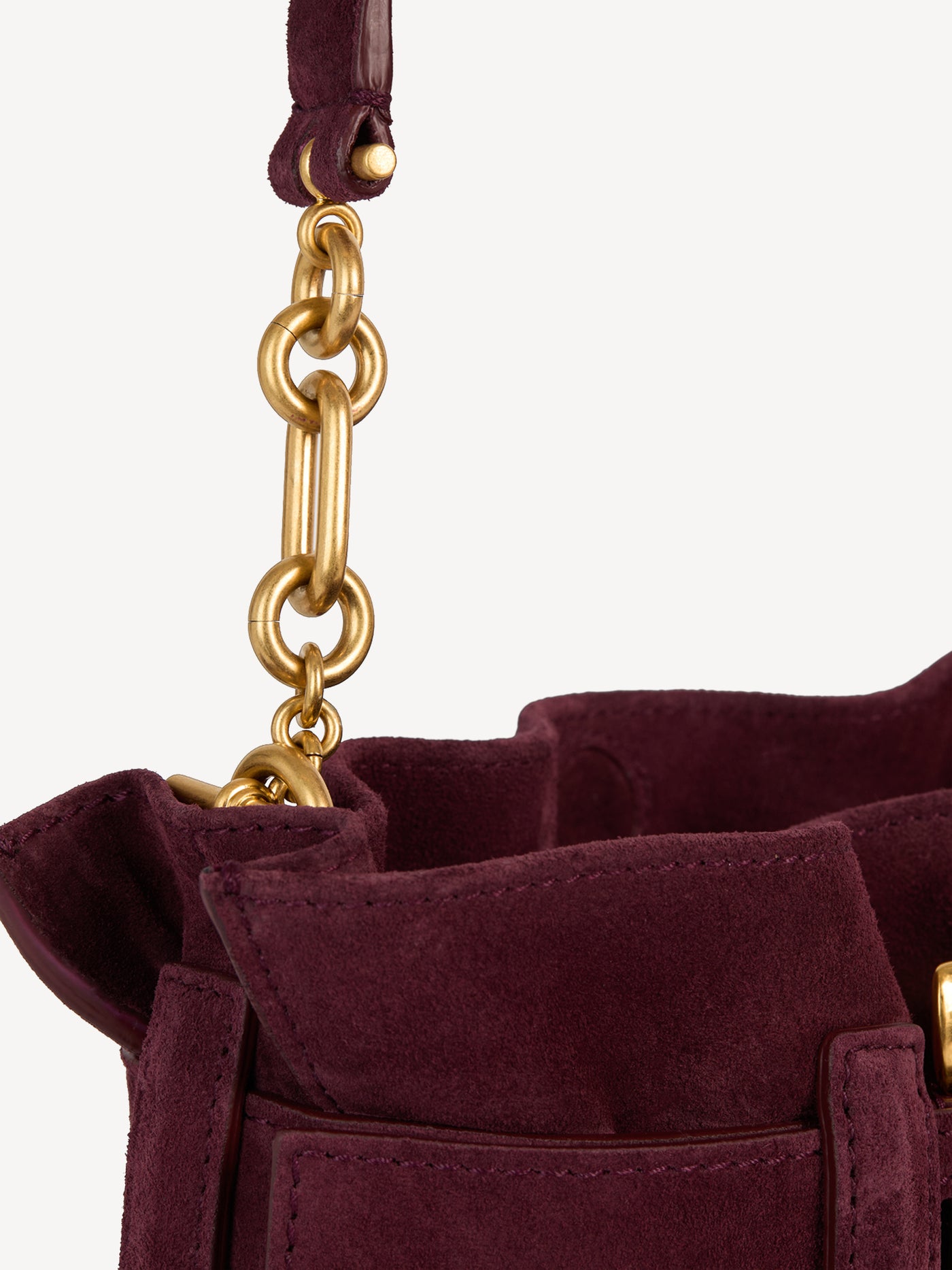 Borsa Anthem mini in pelle scamosciata