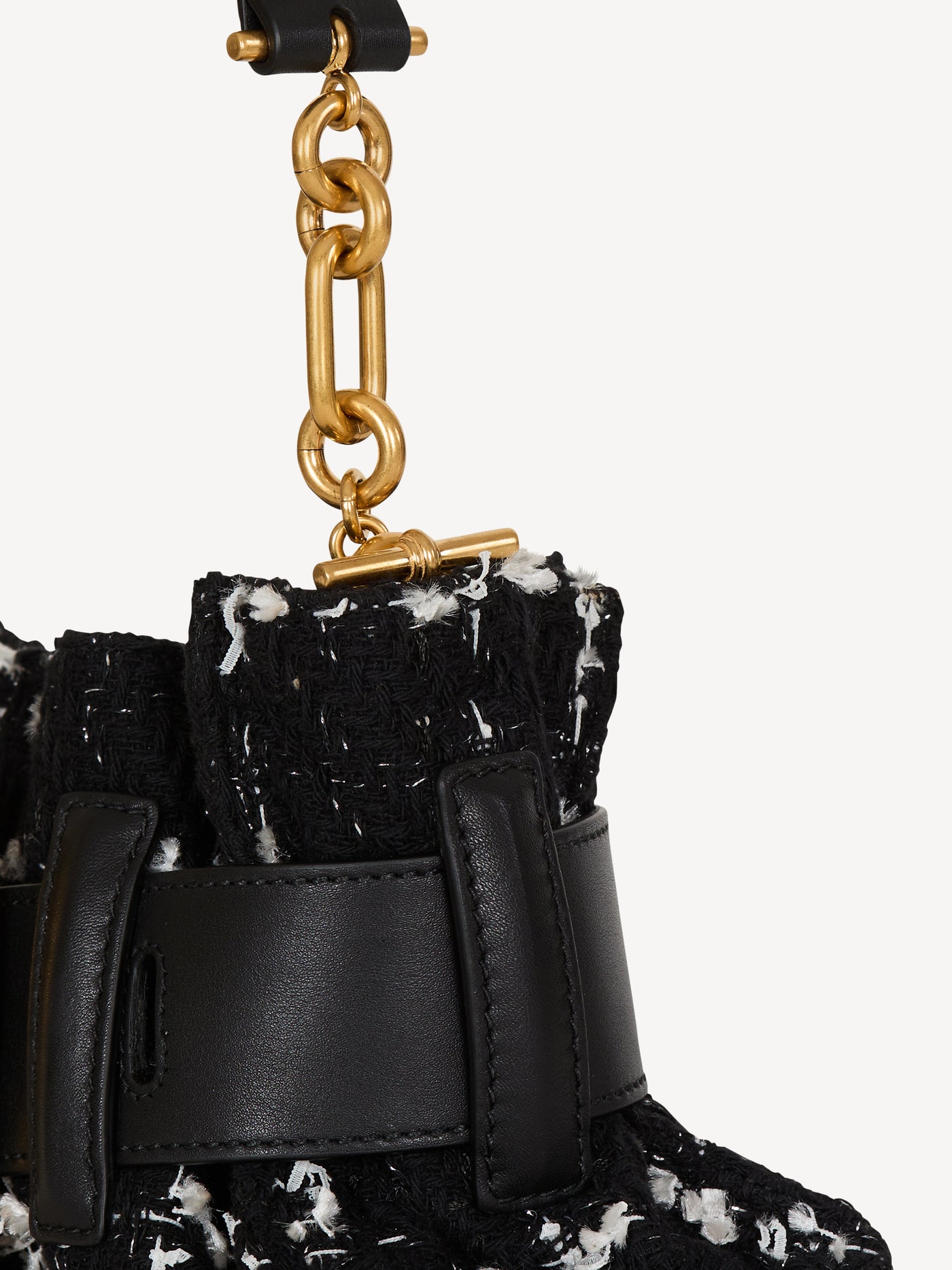 Bolso Anthem Mini de tweed y piel lisa