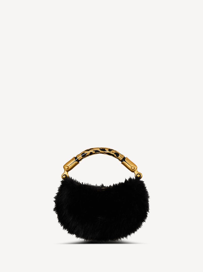 Sac Ebene Mini en fausse fourrure