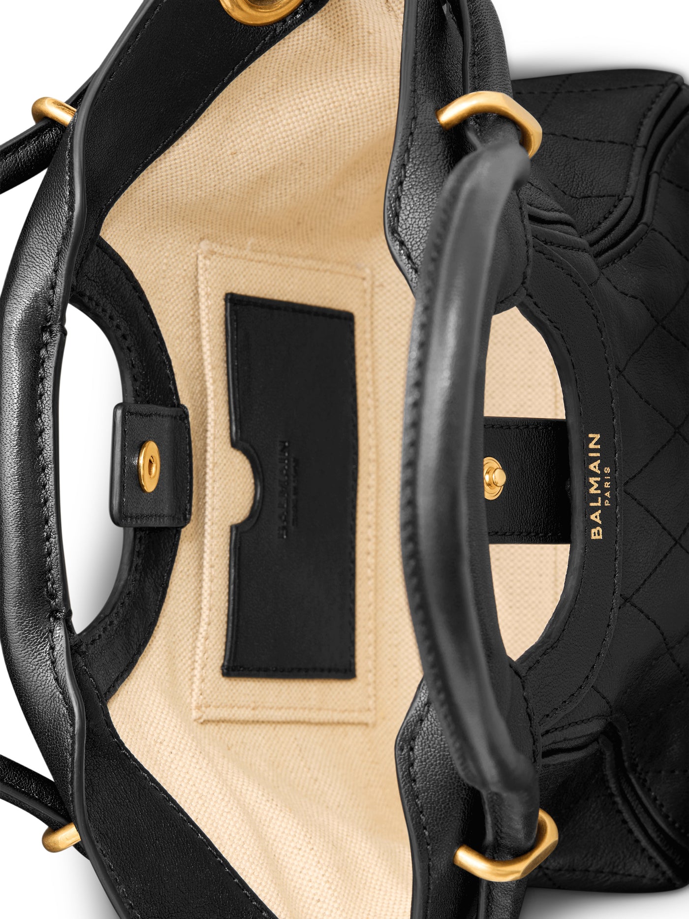 Sac Cabas Tote Small cuir lisse surpiqué