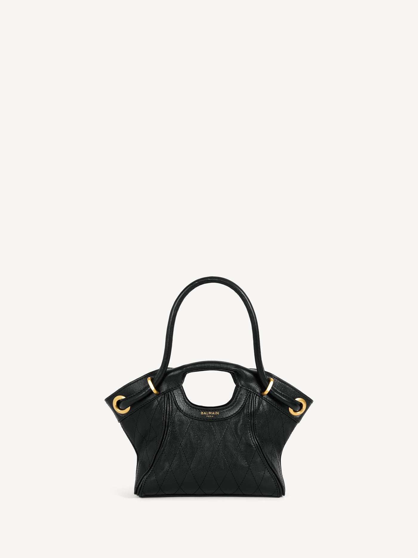 Small Tote in smooth topstitched leather
