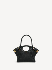 Small Tote in smooth topstitched leather