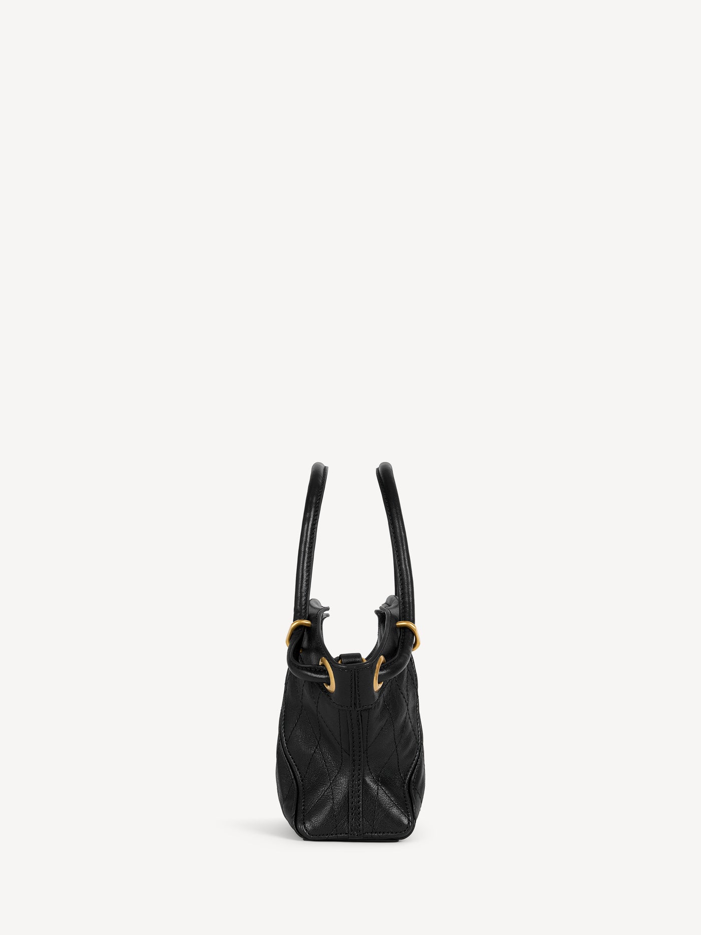 Sac Cabas Tote Small cuir lisse surpiqué