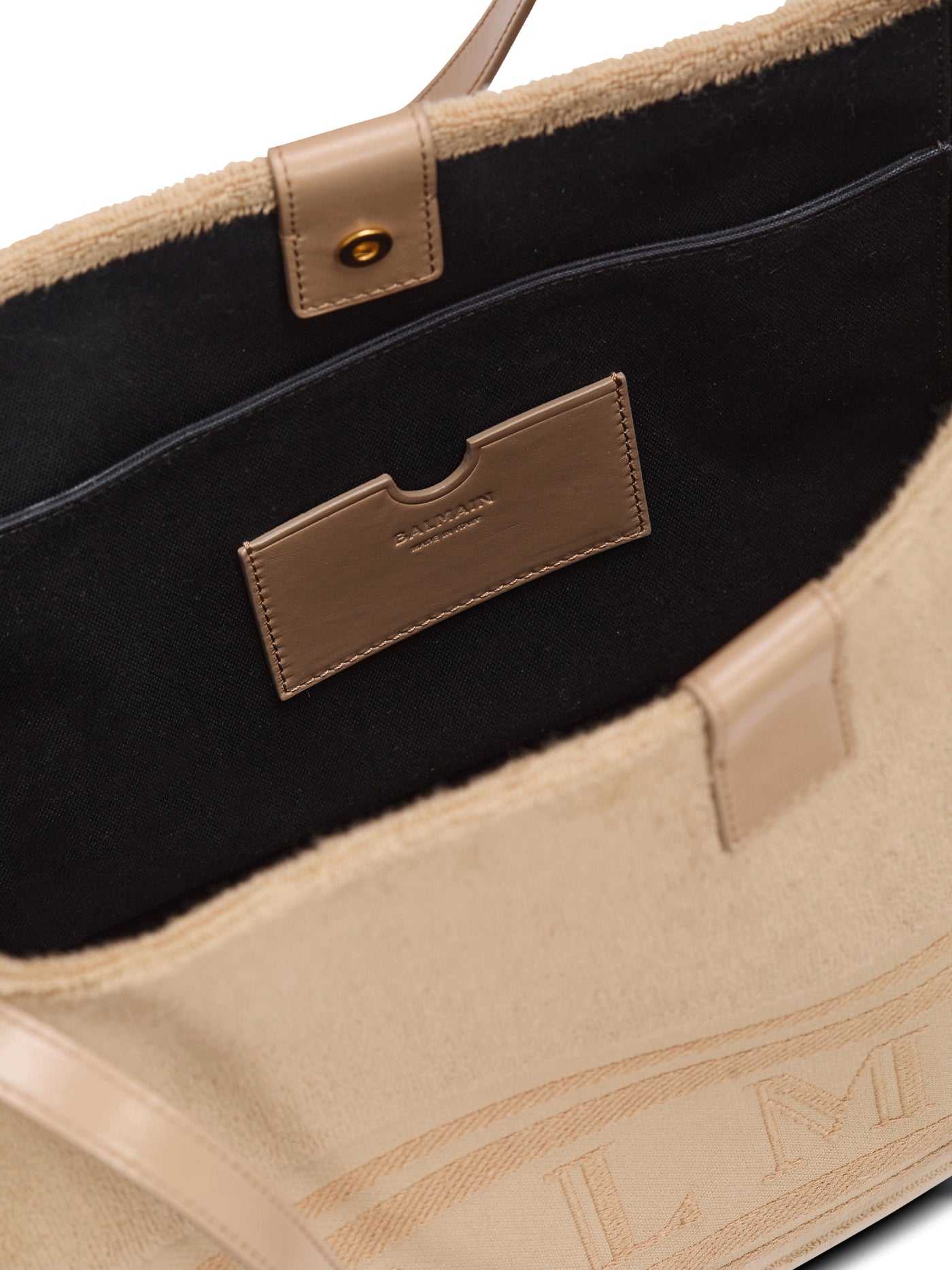 Borsa shopper Release media in cotone bouclé