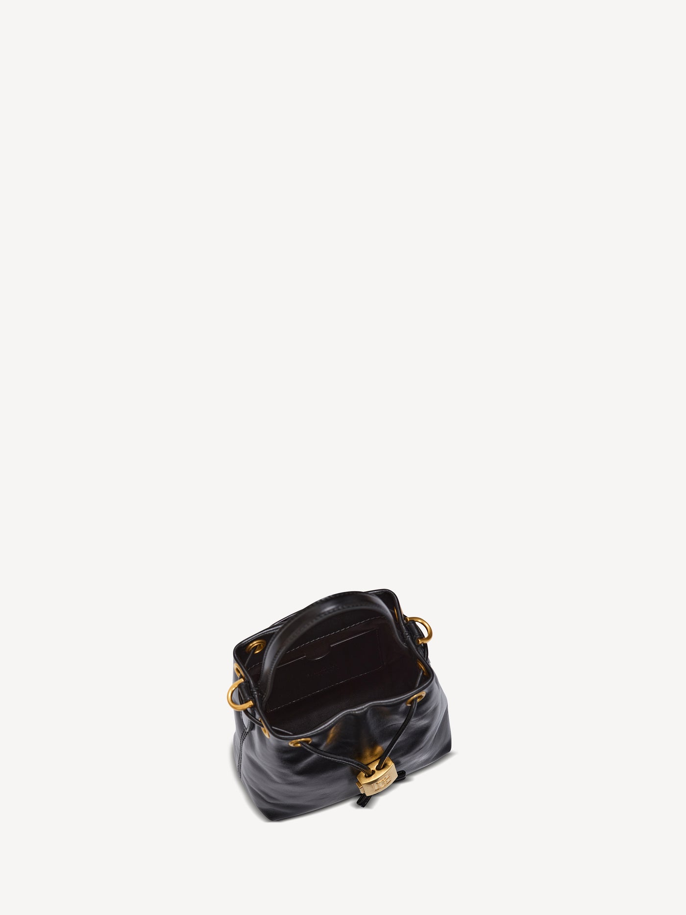 Mini Pulse Bucket Tasche aus Glattleder