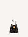 Mini Pulse Bucket Tasche aus Glattleder