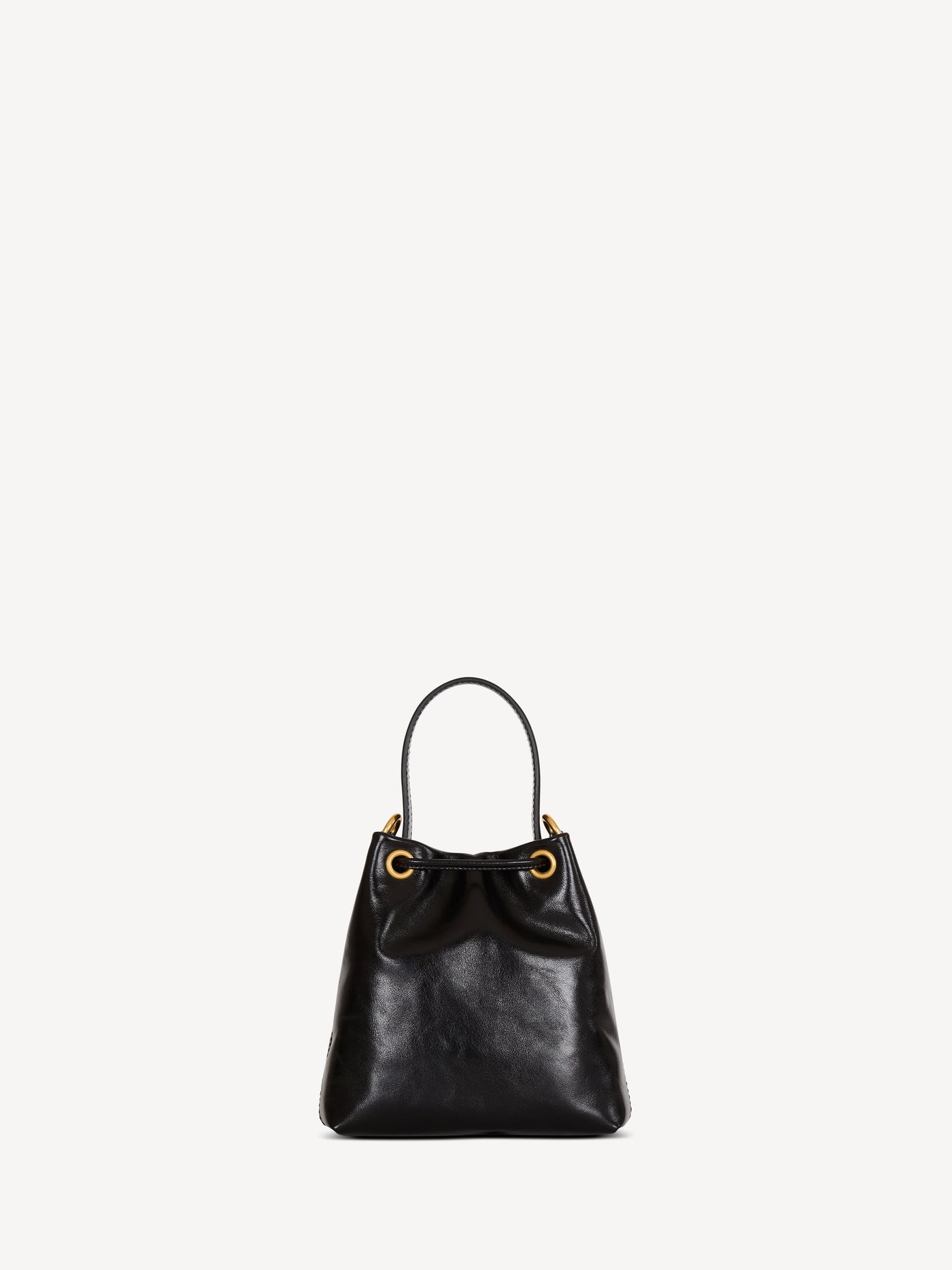 Mini Pulse Bucket Tasche aus Glattleder