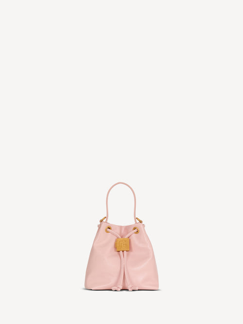 Mini Pulse Bucket Tasche aus Glattleder