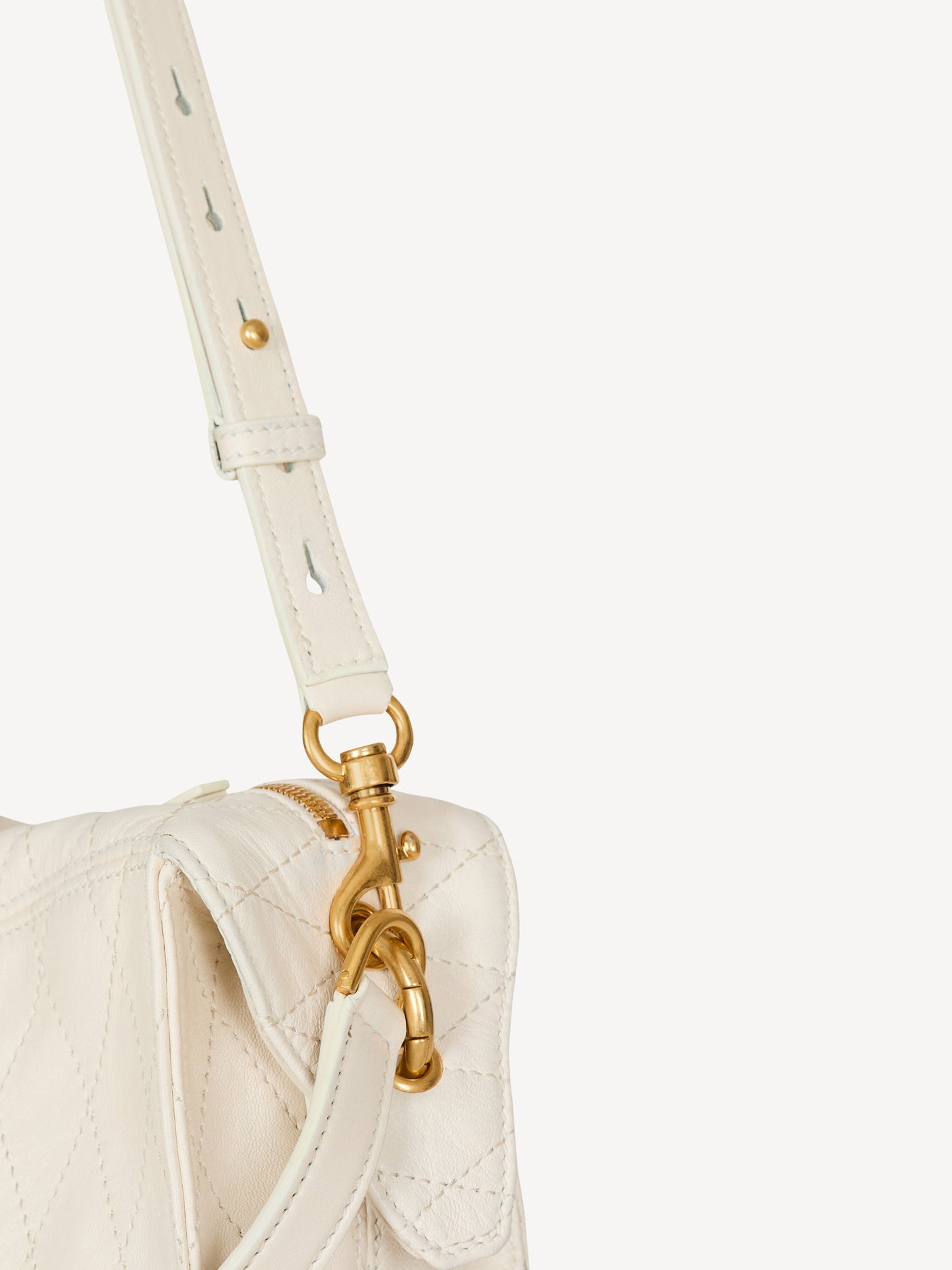 Sac Pulse Small en cuir lisse surpiqué