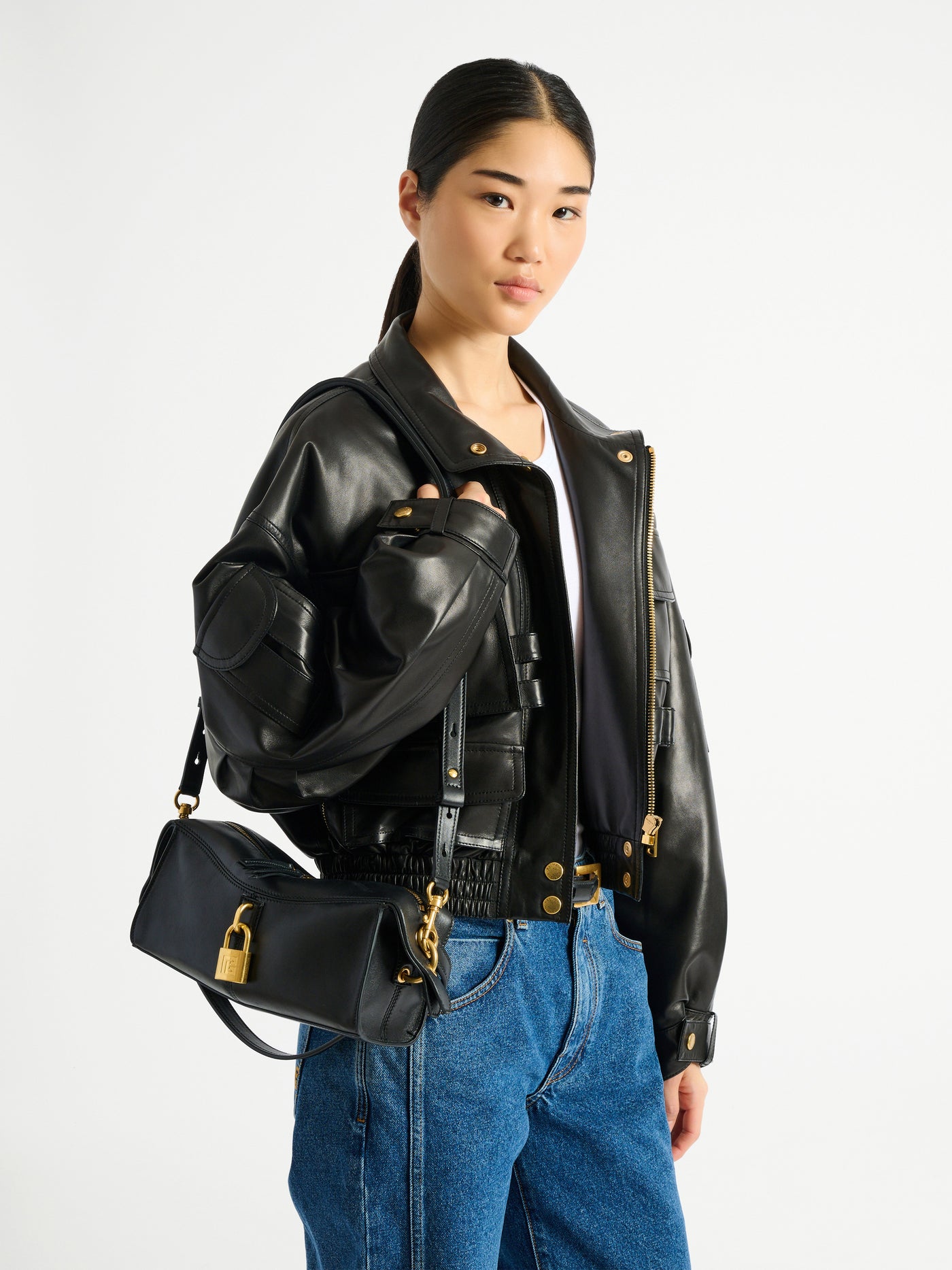 Sac Pulse Small en cuir lisse