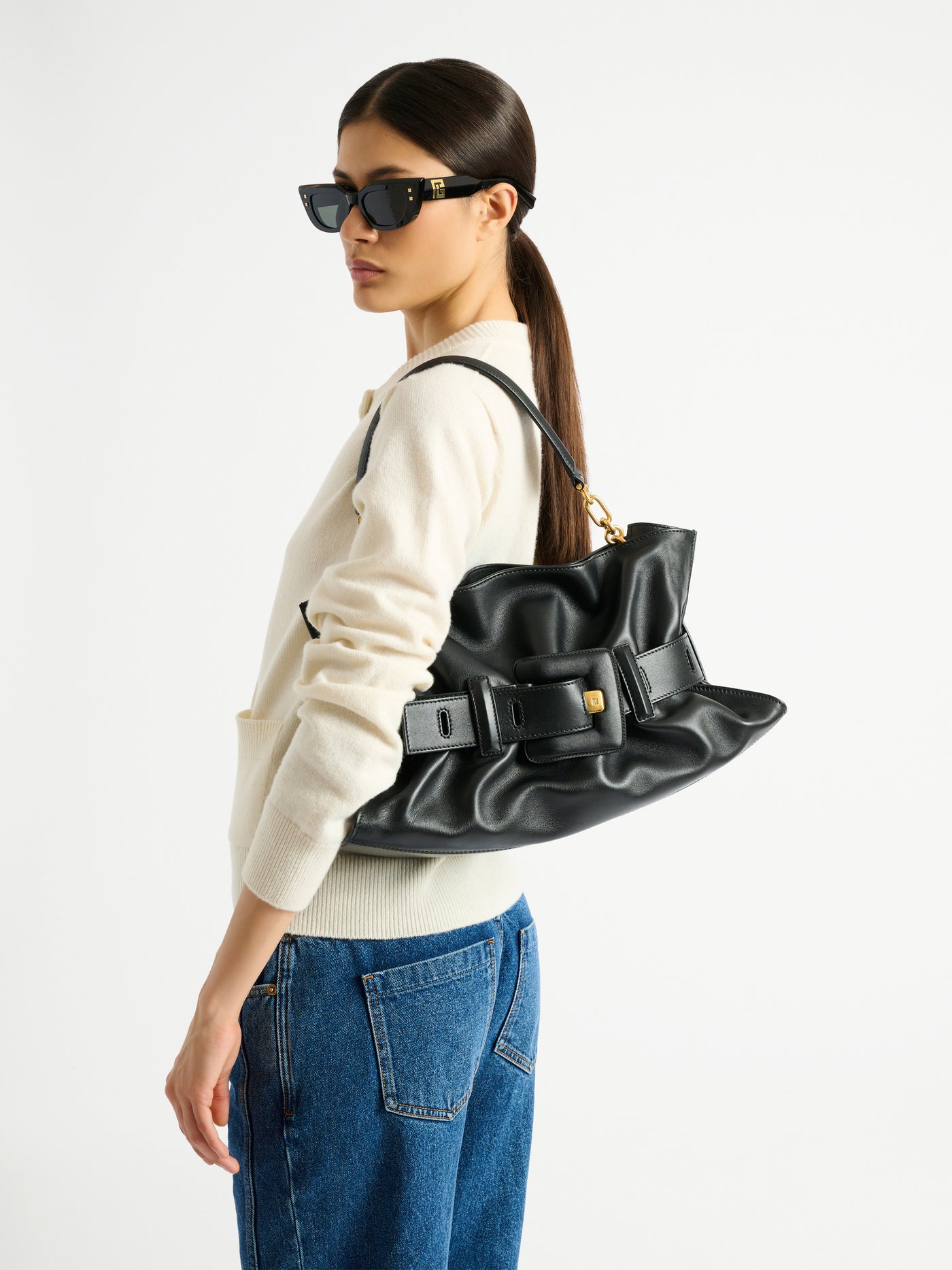 Sac Anthem Medium en cuir lisse