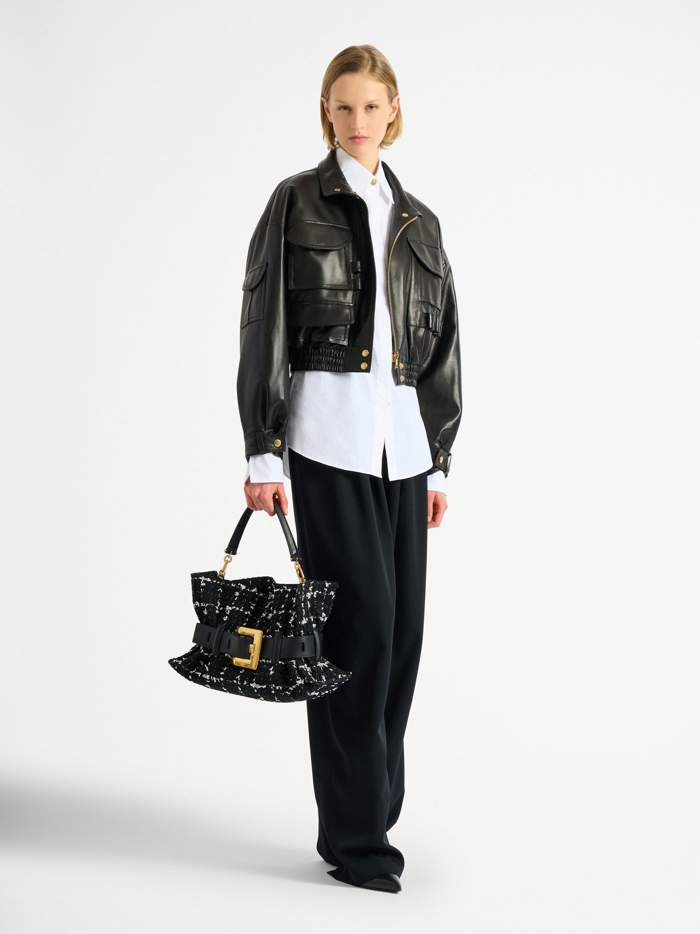 Mittelgroße Anthem Tasche aus Tweed