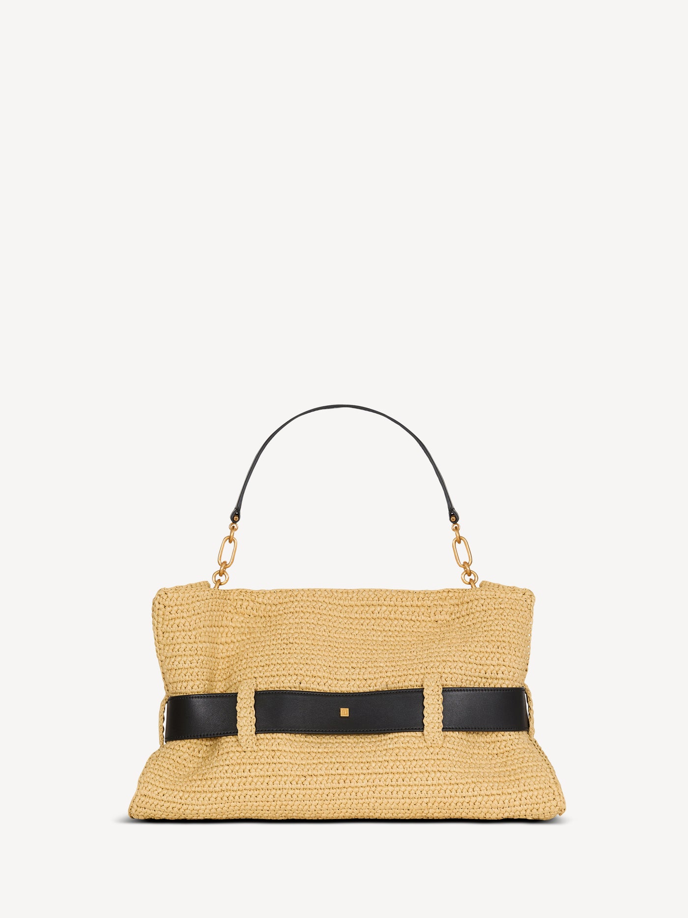 Sac Anthem Medium en crochet et cuir lisse