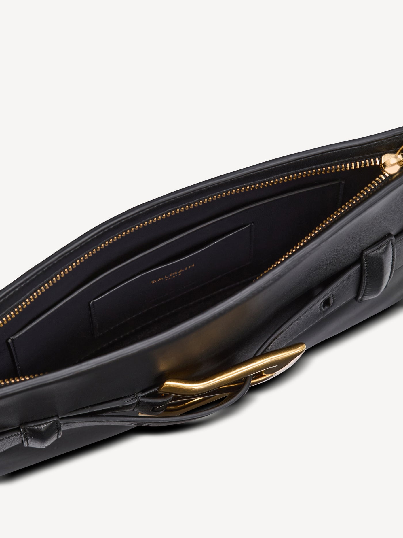 Pochette Anthem en cuir lisse