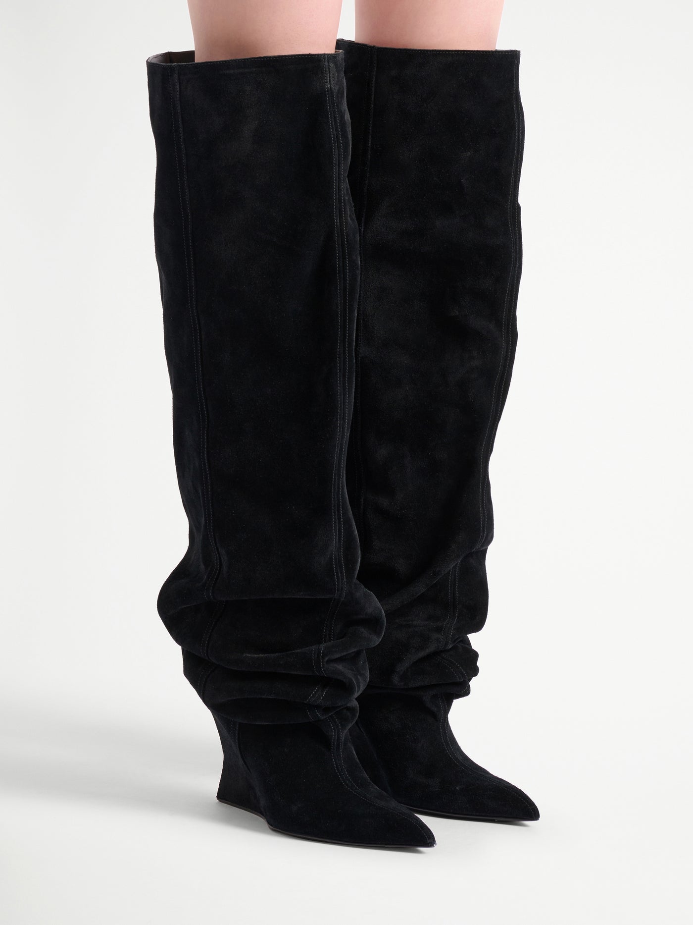 Botas mosqueteras Wedge de ante