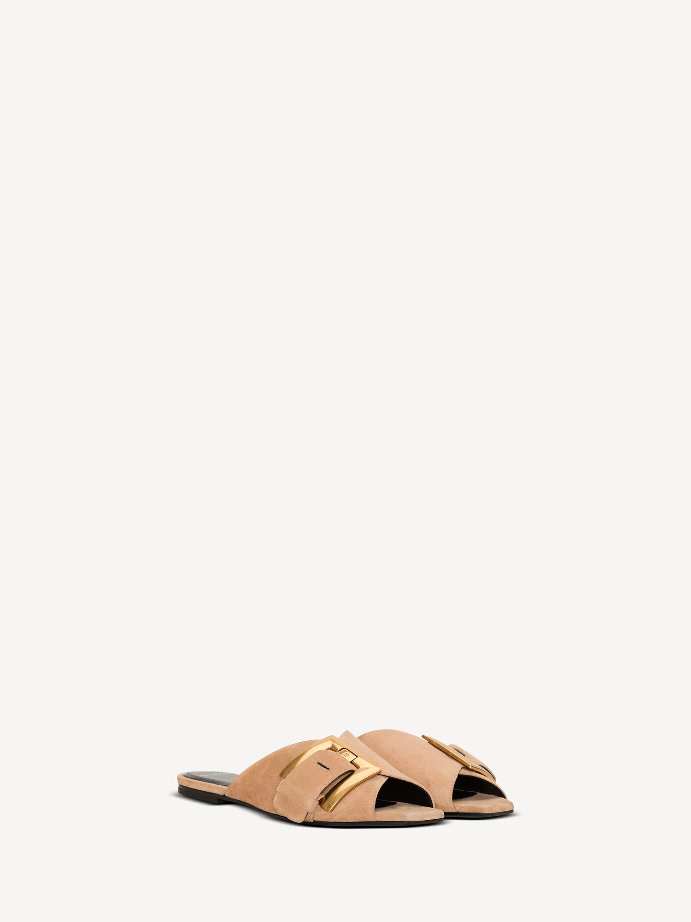 Flat suede leather Anthem mules