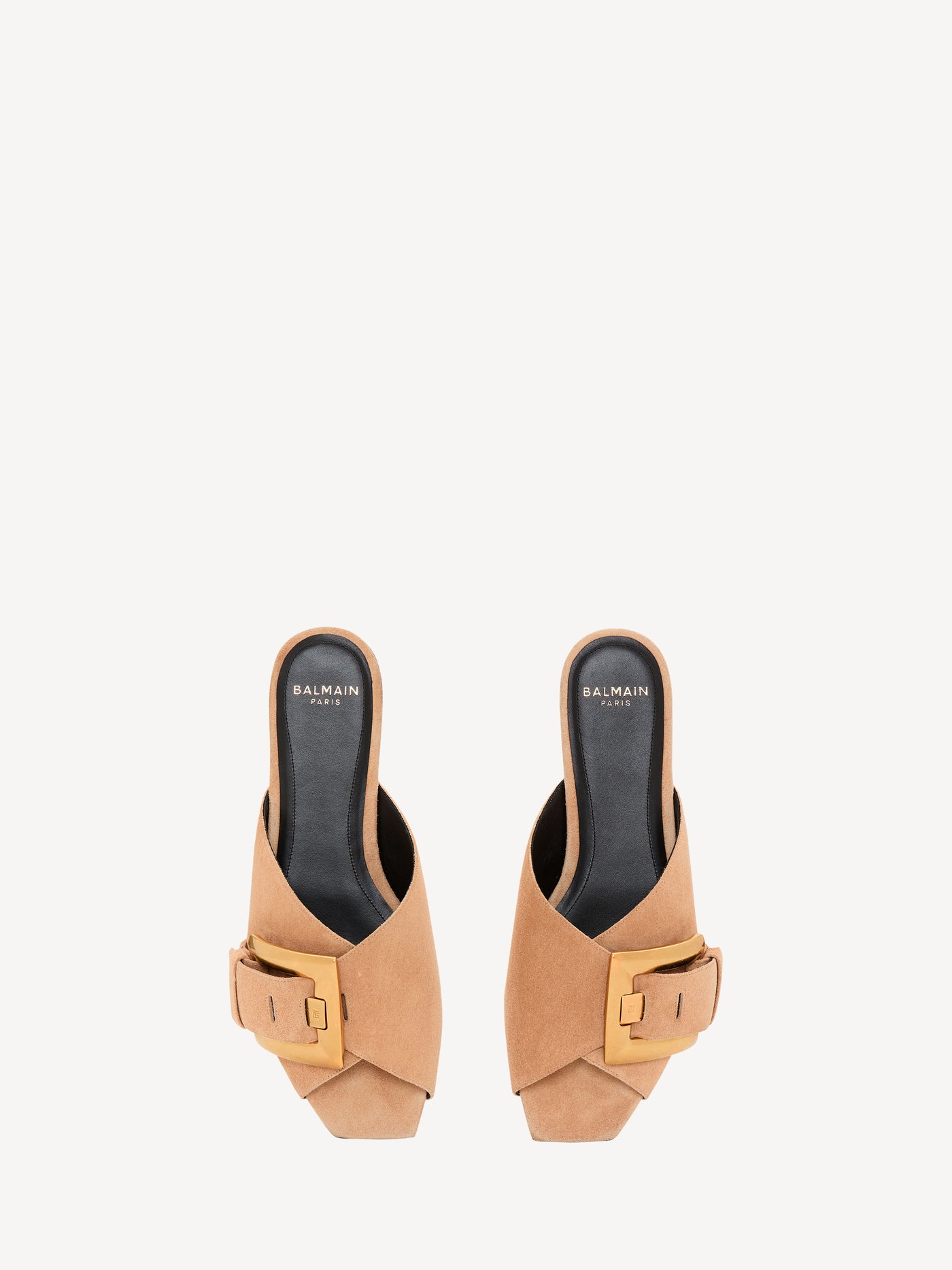 Flat suede leather Anthem mules