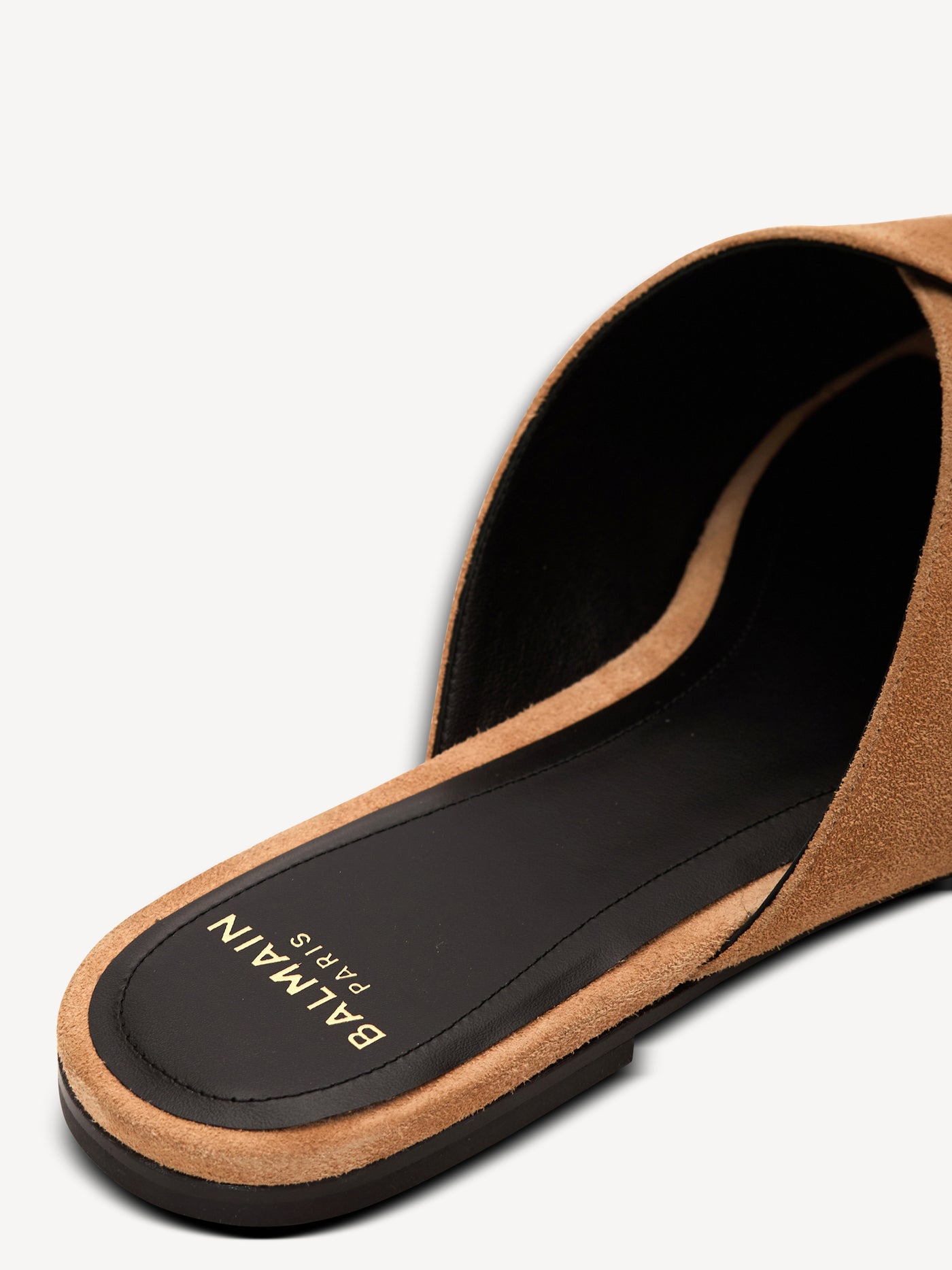 Flat suede leather Anthem mules