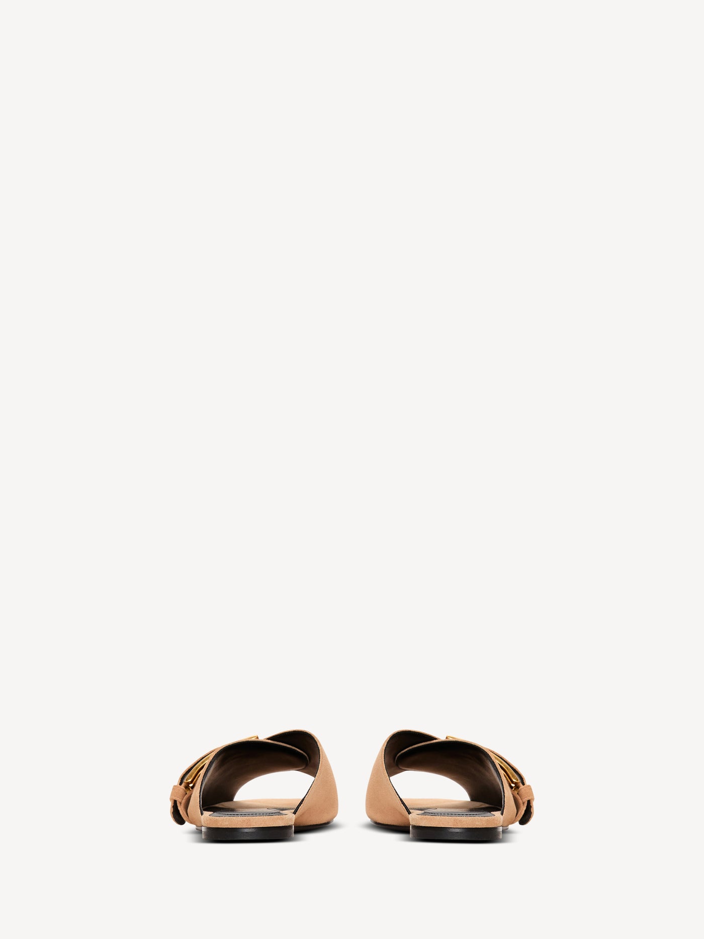 Flat suede leather Anthem mules