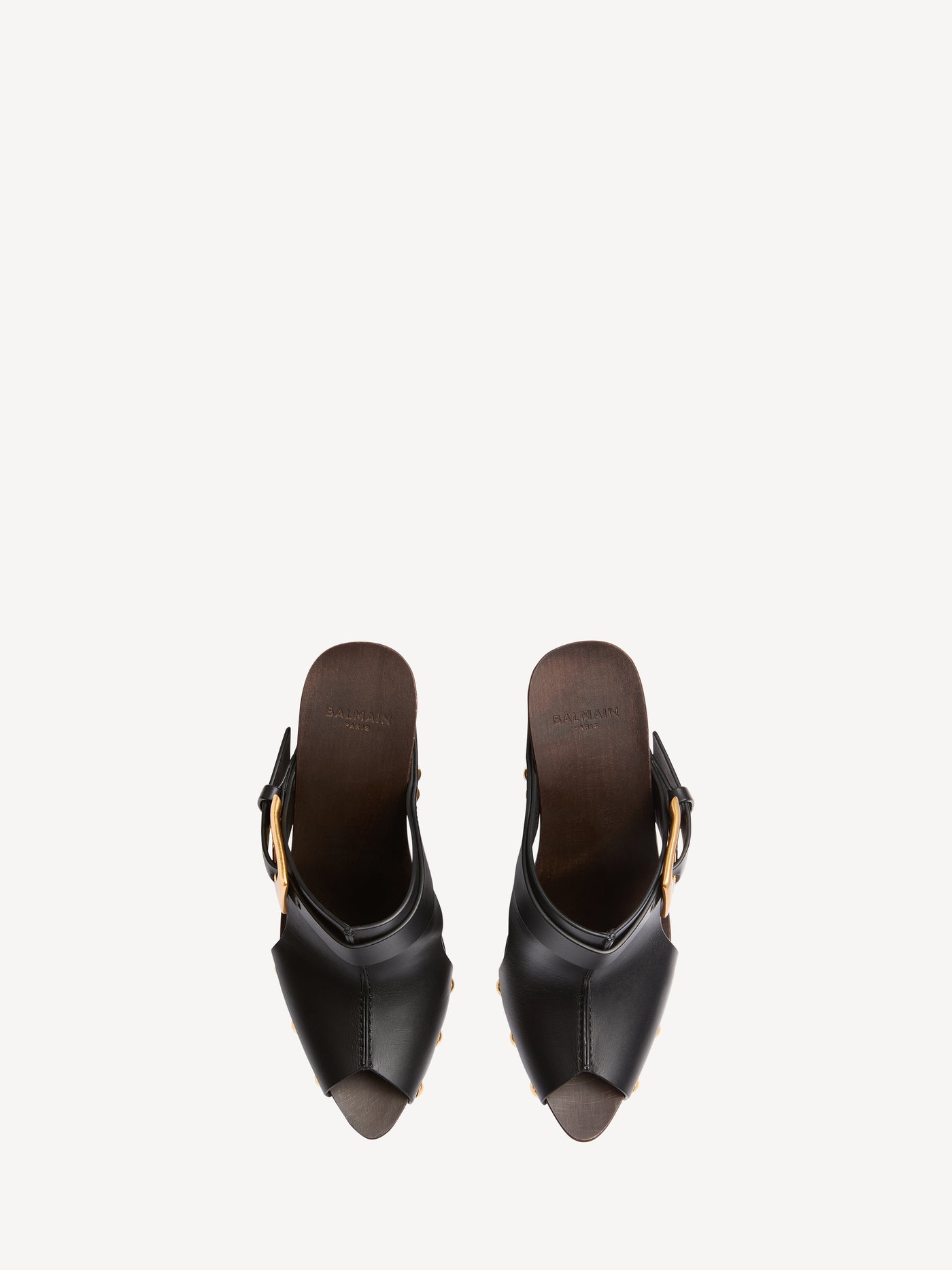Mules Anthem Wedge en cuir lisse