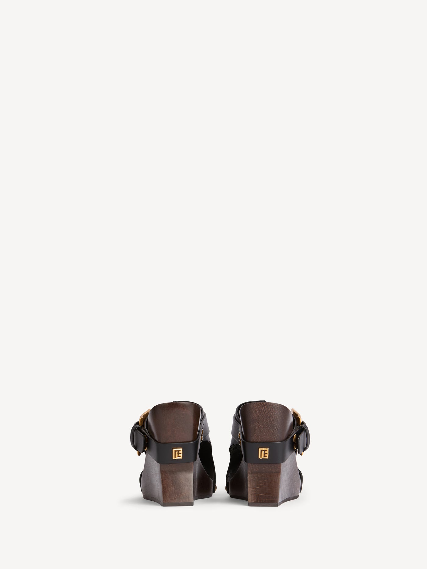 Mules Anthem Wedge en cuir lisse