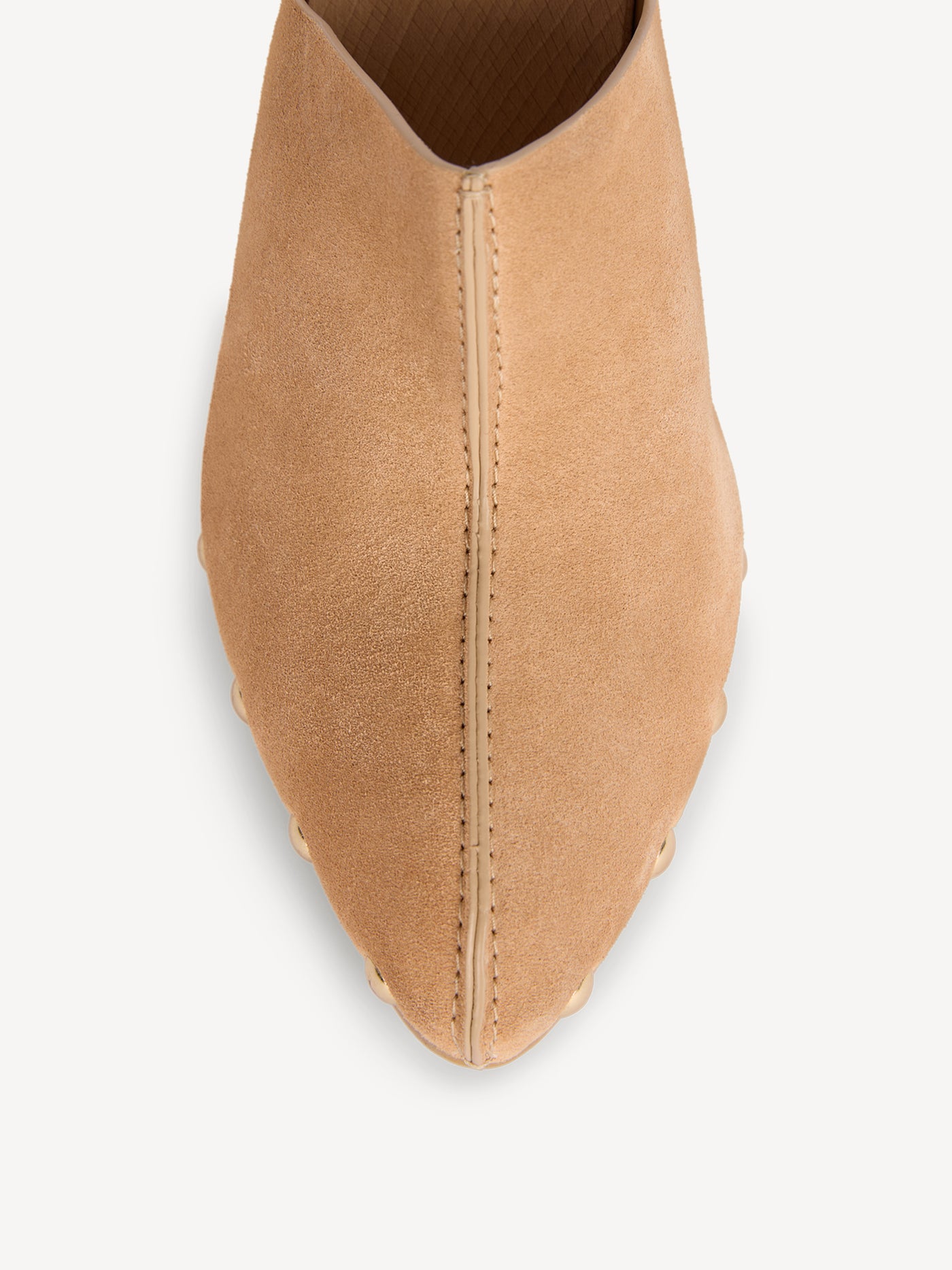 Wedge Clogs aus Holz und Wildleder