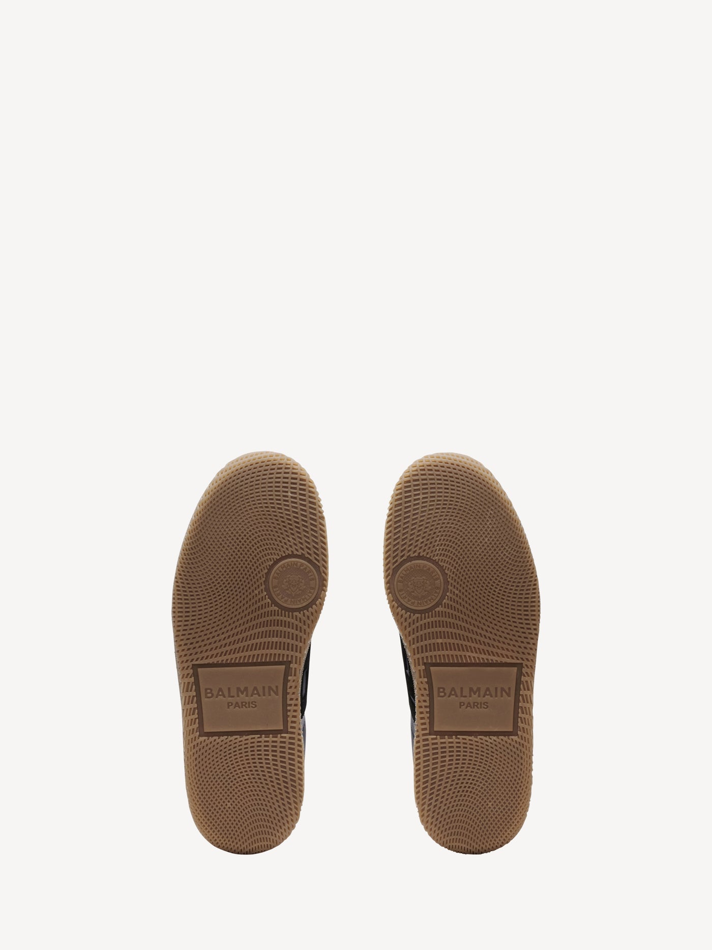 Baskets Balmain Swan en cuir lisse et suédé
