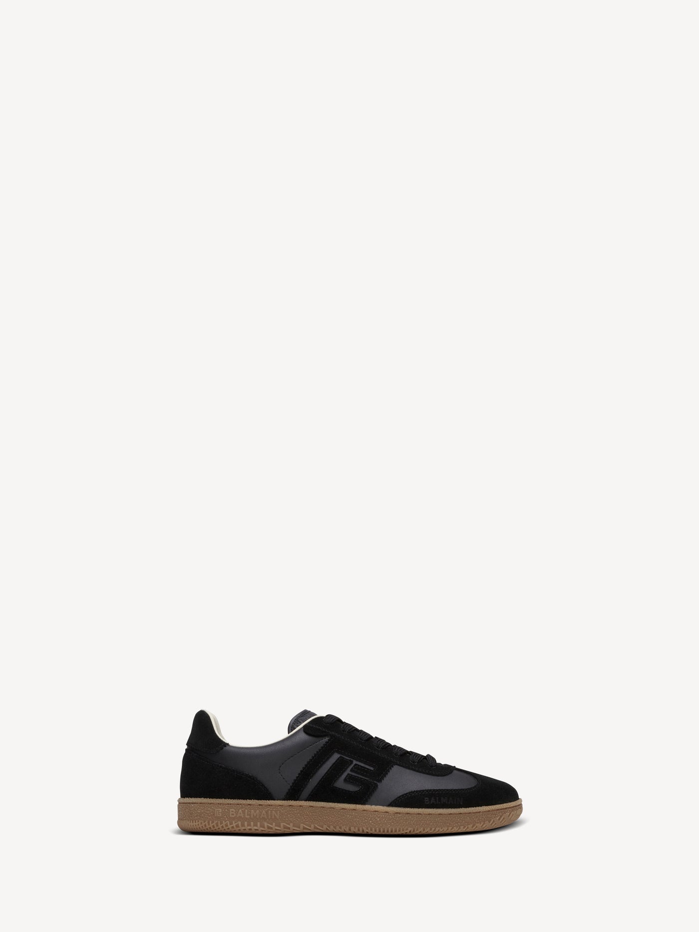 Balmain Swan Sneakers aus Glattleder und Wildleder
