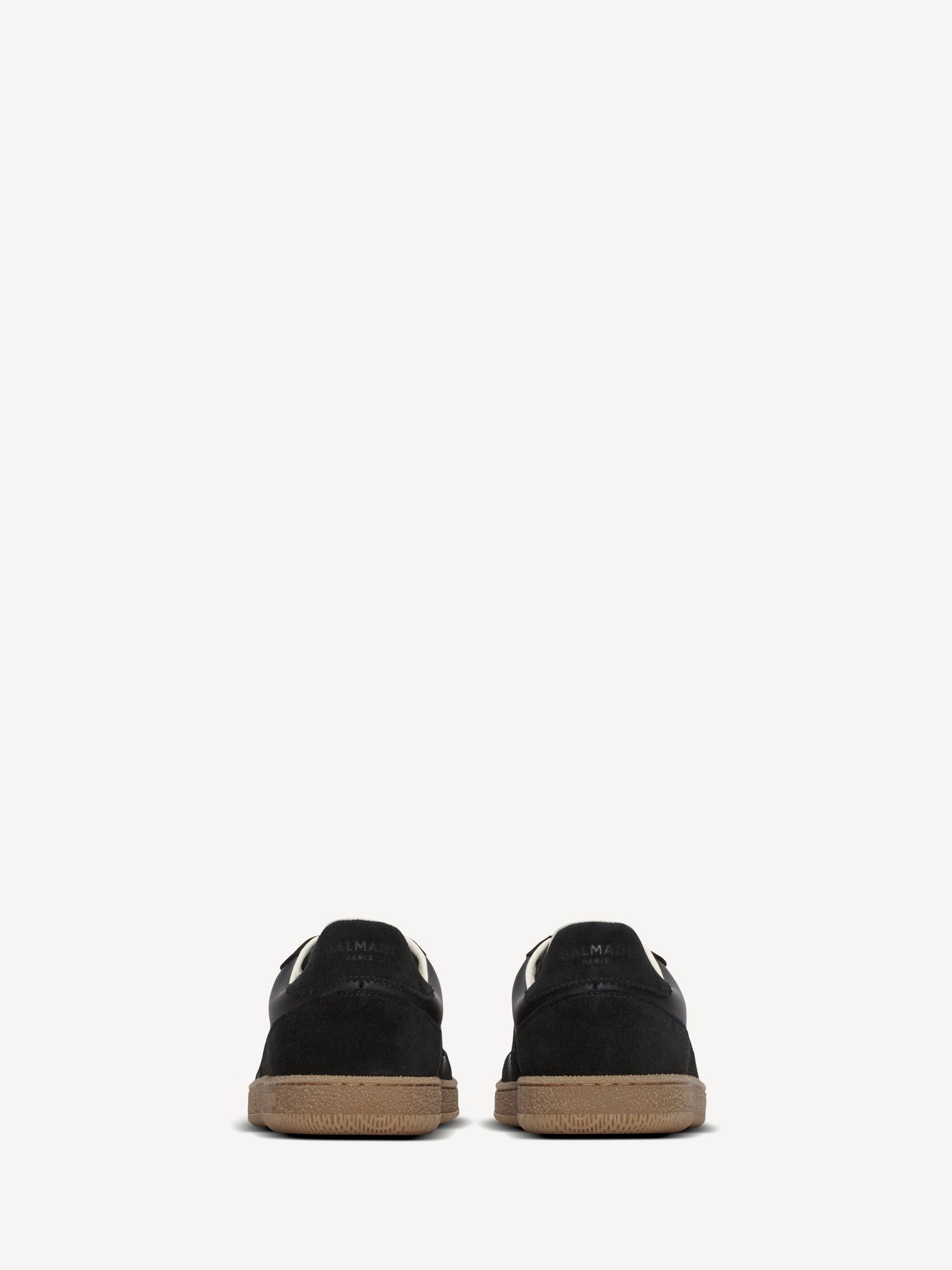 Baskets Balmain Swan en cuir lisse et suédé