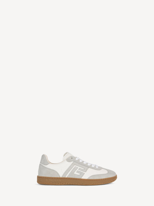 Balmain Swan trainers in smooth leather and suede
