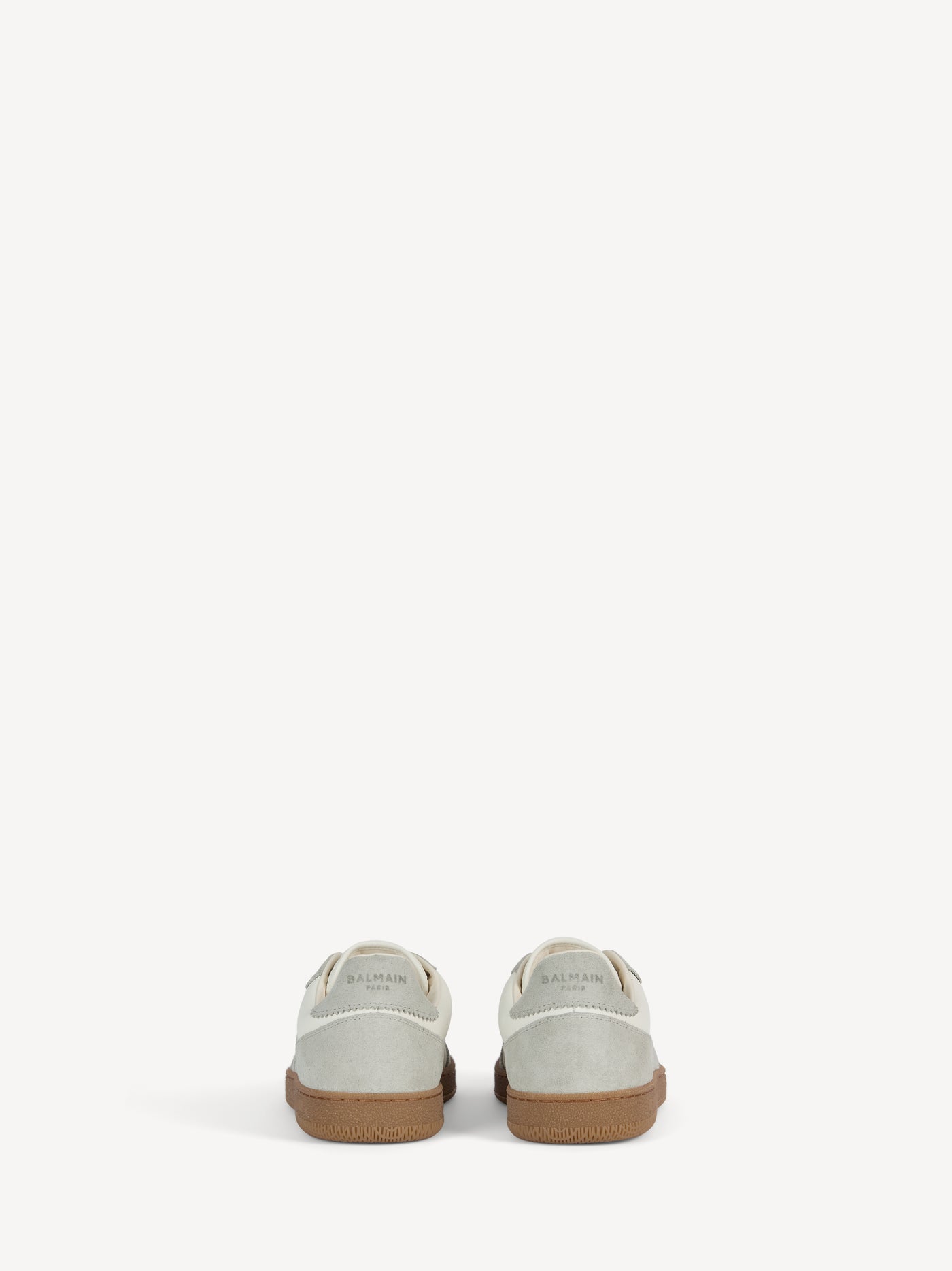 Balmain Swan trainers in smooth leather and suede
