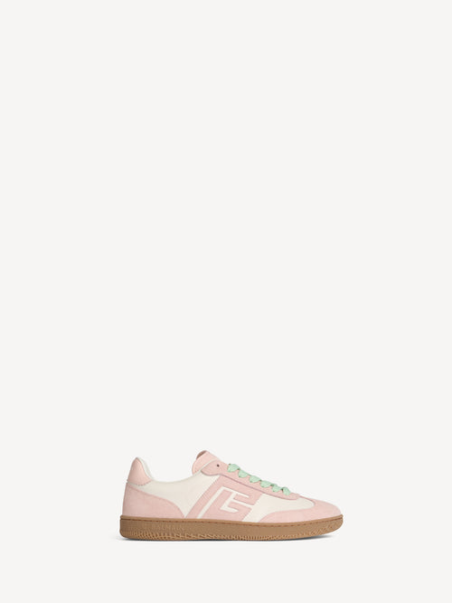 Baskets Balmain Swan en cuir lisse et suédé
